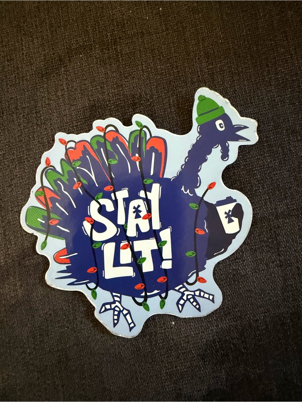 Stay Lit Rare Turkey Thanksgiving Dutch Bros Sticker